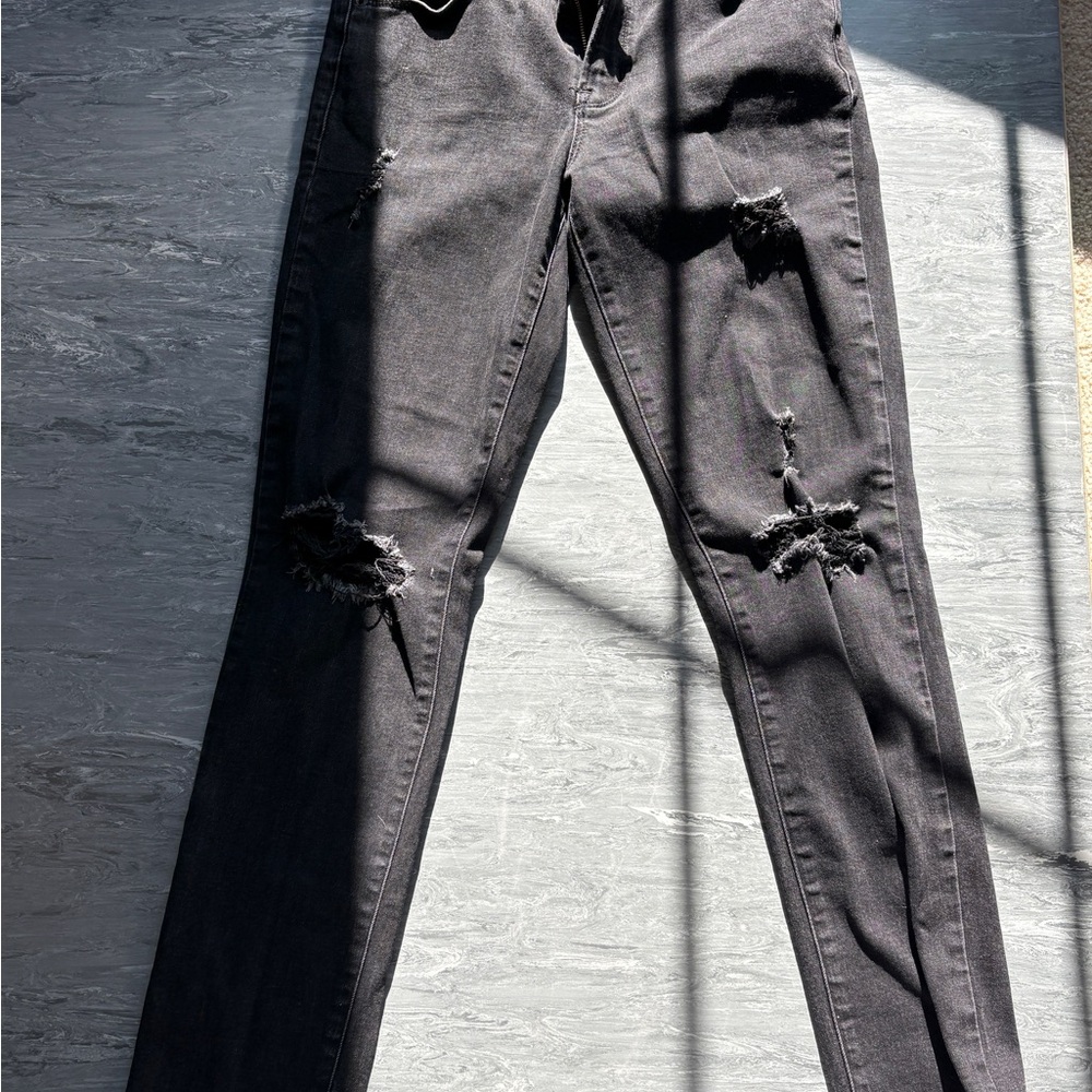 Old Navy Black Slim Straight Jeans
